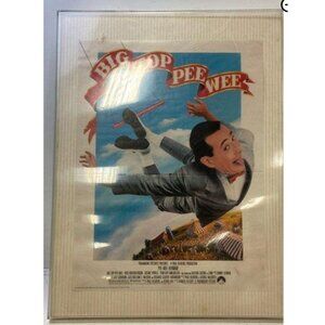 Vintage Big Top Pee-Wee Herman Promotional Poster Framed 18.5x24.5"
